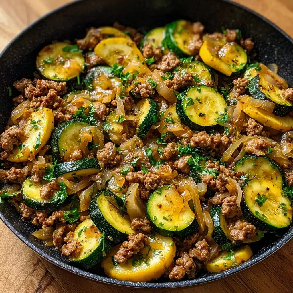 Ground Turkey and Zucchini Skillet Recipe - Recipe Image