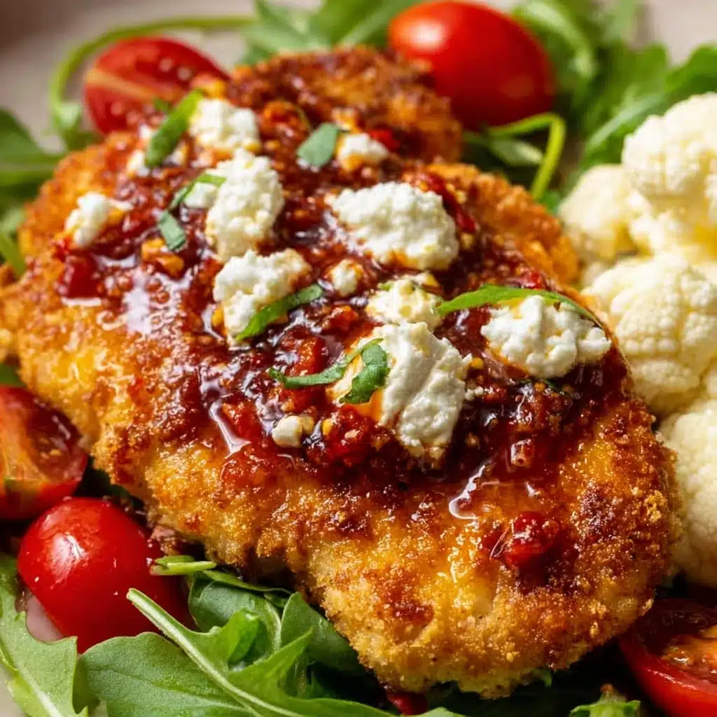 Hot Honey Infused Feta Chicken Recipe - Recipe Image