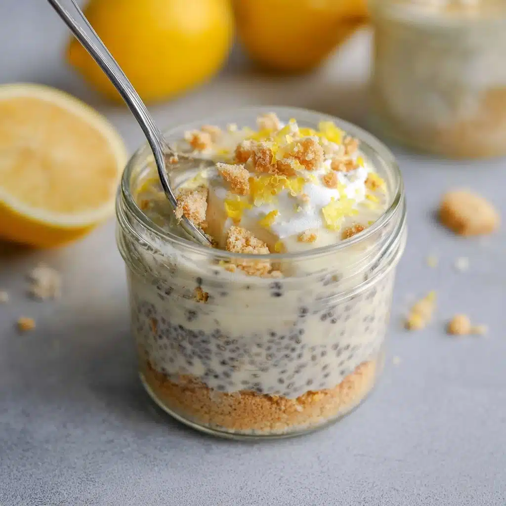 Lemon Cheesecake Overnight Oats Recipe - Recipe Image