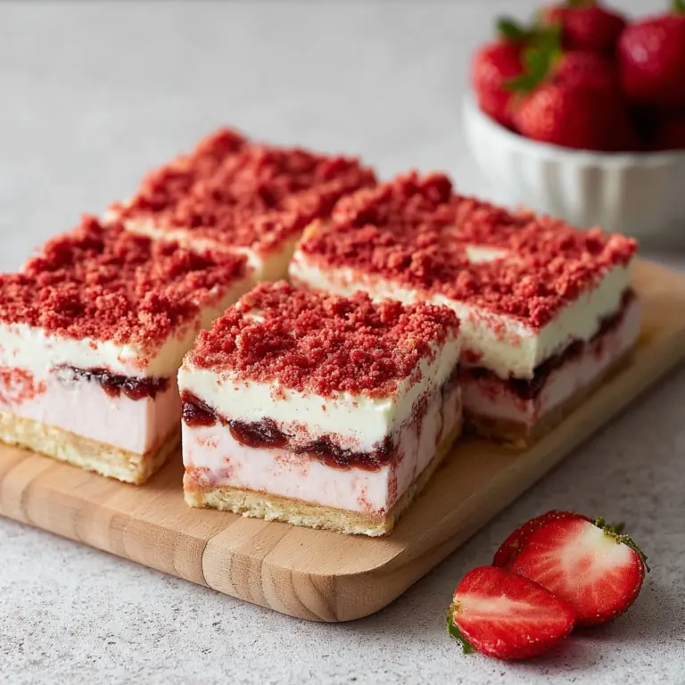 Strawberry Shortcake Bars : Easy Desserts for Summer Recipe