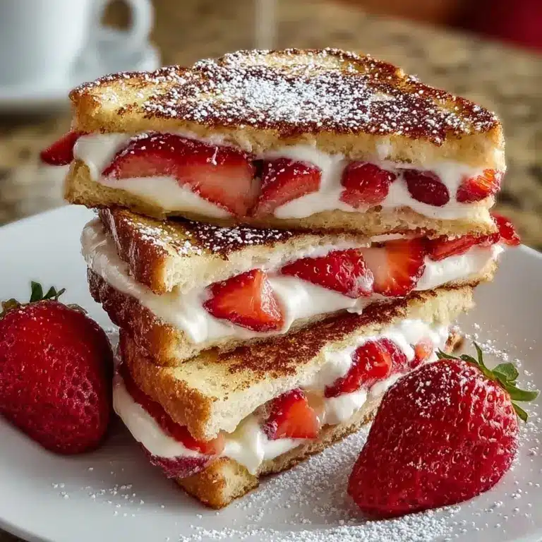 Fried Strawberry Cheesecake Sandwiches Recipe