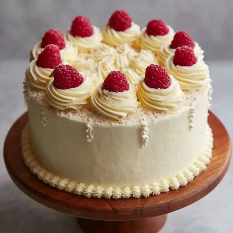 Raspberry Cake with Lemon Buttercream Recipe