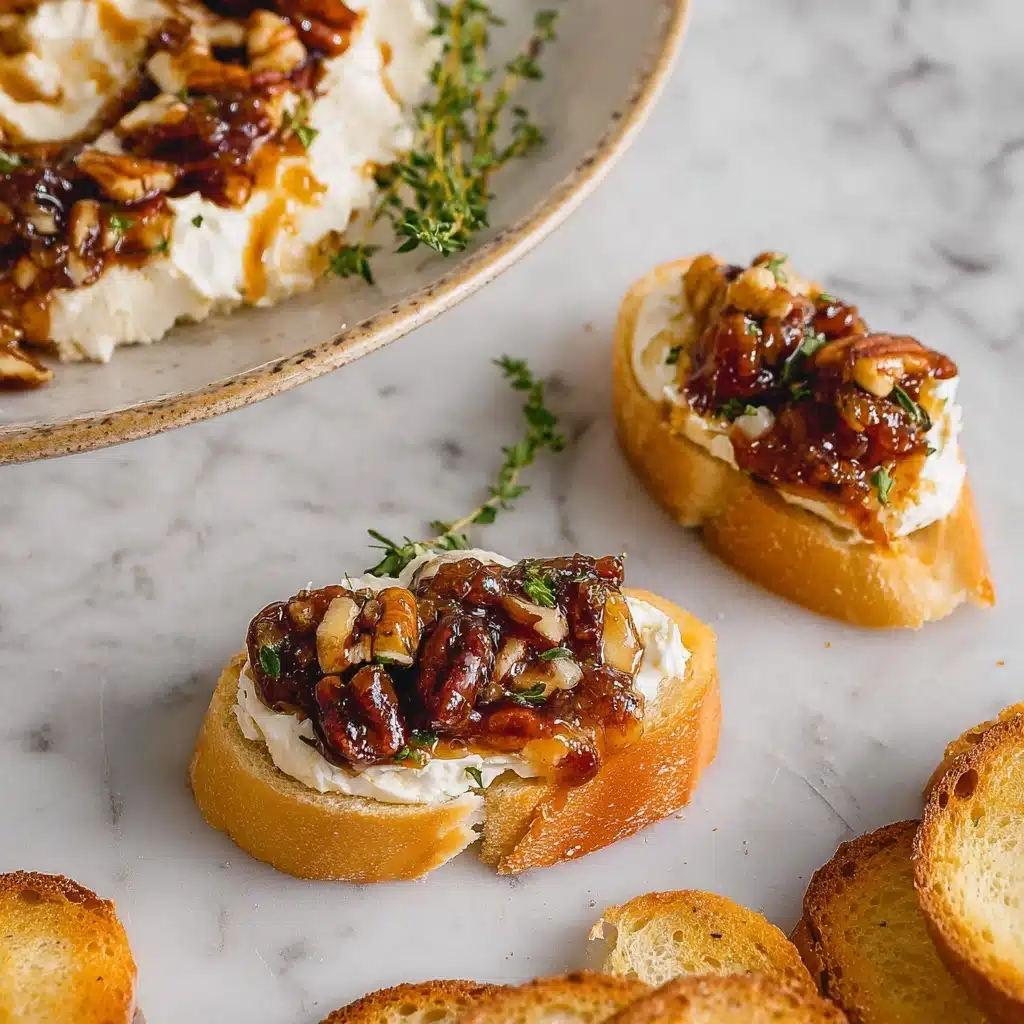 Goat Cheese Appetizer Spread with Fig Jam and Pecans Recipe - Recipe Image