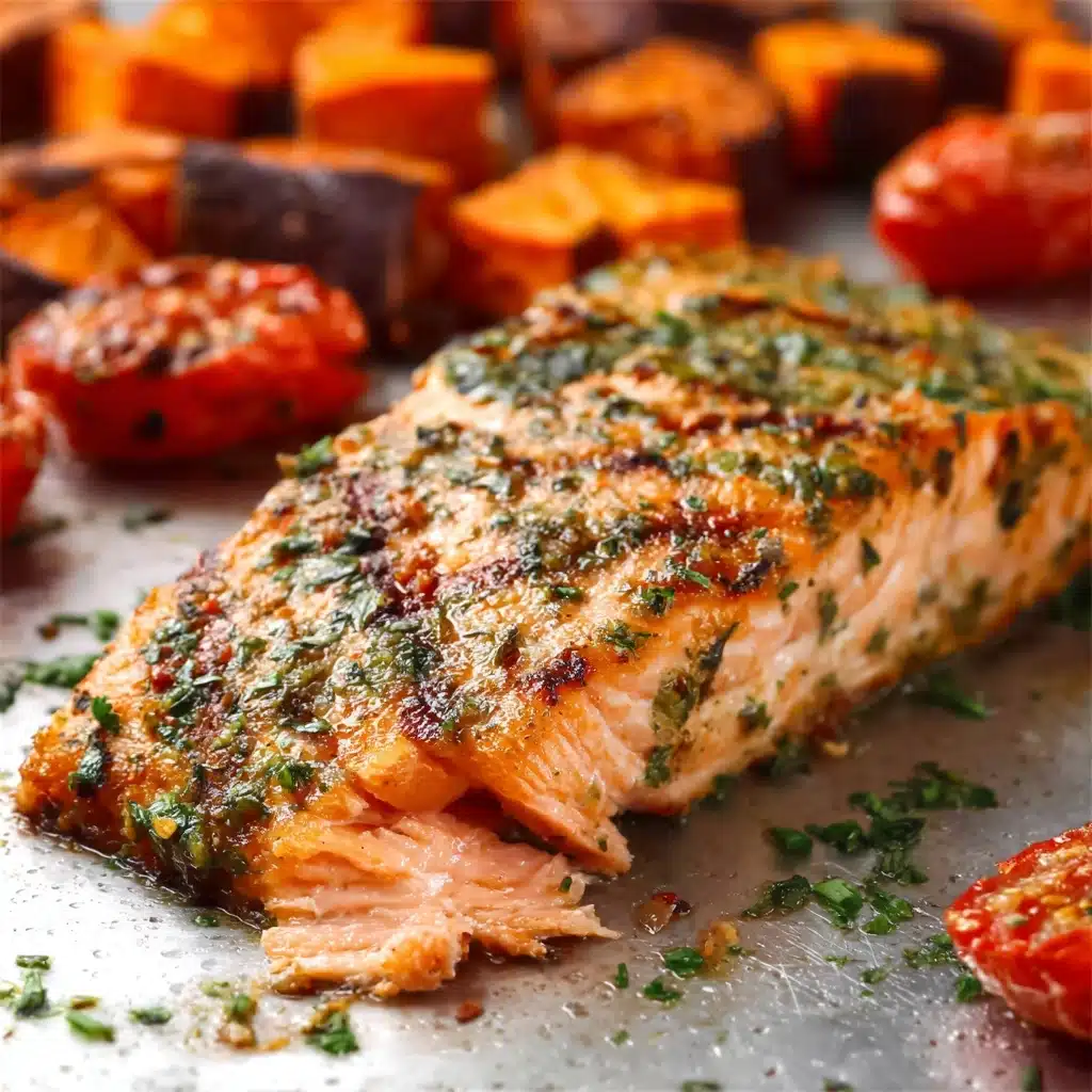 Creamy Roasted Red Pepper Salmon Recipe - Recipe Image