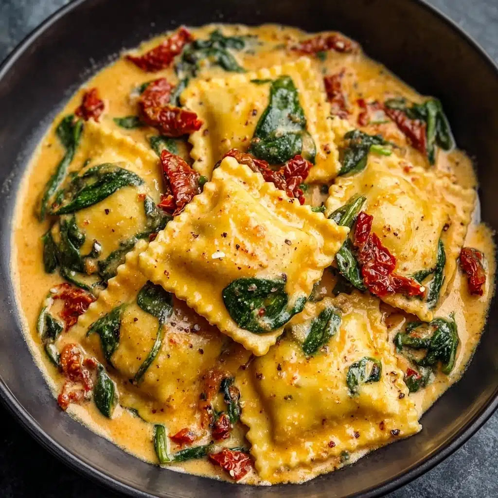 Creamy Tuscan Ravioli Soup Recipe - Recipe Image