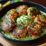 Salmon Balls with Creamy Avocado Sauce Recipe