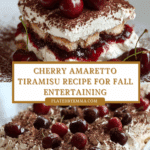 Cherry Amaretto Tiramisu Recipe
