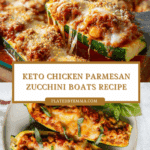 Keto Chicken Parmesan Zucchini Boats Recipe