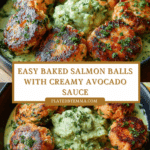 Salmon Balls with Creamy Avocado Sauce Recipe
