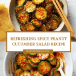 Cucumbers in Spicy Peanut Sauce