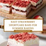 Strawberry Shortcake Bars : Easy Desserts for Summer Recipe