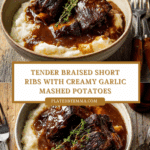 Tender Braised Short Ribs with Garlic Mashed Potatoes Recipe