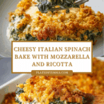 Cheesy Italian Spinach Bake
