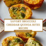 Broccoli Cheddar Quinoa Bites Recipe
