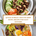 Quick & Easy Korean Ground Beef Bowl – Better Than Takeout! Recipe