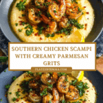 outhern Chicken Scampi with Creamy Parmesan Grits Recipe