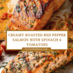 Creamy Roasted Red Pepper Salmon Recipe