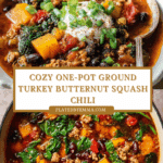 Ground Turkey Butternut Squash Chili (One-Pot!) Recipe