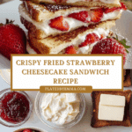 Fried Strawberry Cheesecake Sandwiches Recipe