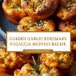 Irresistible Golden Crust Garlic Rosemary Focaccia Muffins Recipe