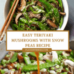 Teriyaki Mushrooms with Snow Peas Recipe