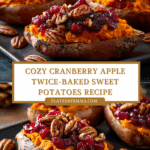 Cranberry Apple Twice-Baked Sweet Potatoes Recipe