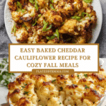 Baked Cheddar Cauliflower: Discover a Cheesy Delight! Recipe
