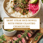 Skirt Steak Rice Bowls with Chimichurri Recipe