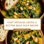 Spinach, Lentil, and Butter Bean Soup Recipe