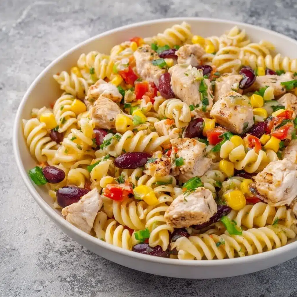 BBQ Chicken Pasta Salad Recipe - Recipe Image