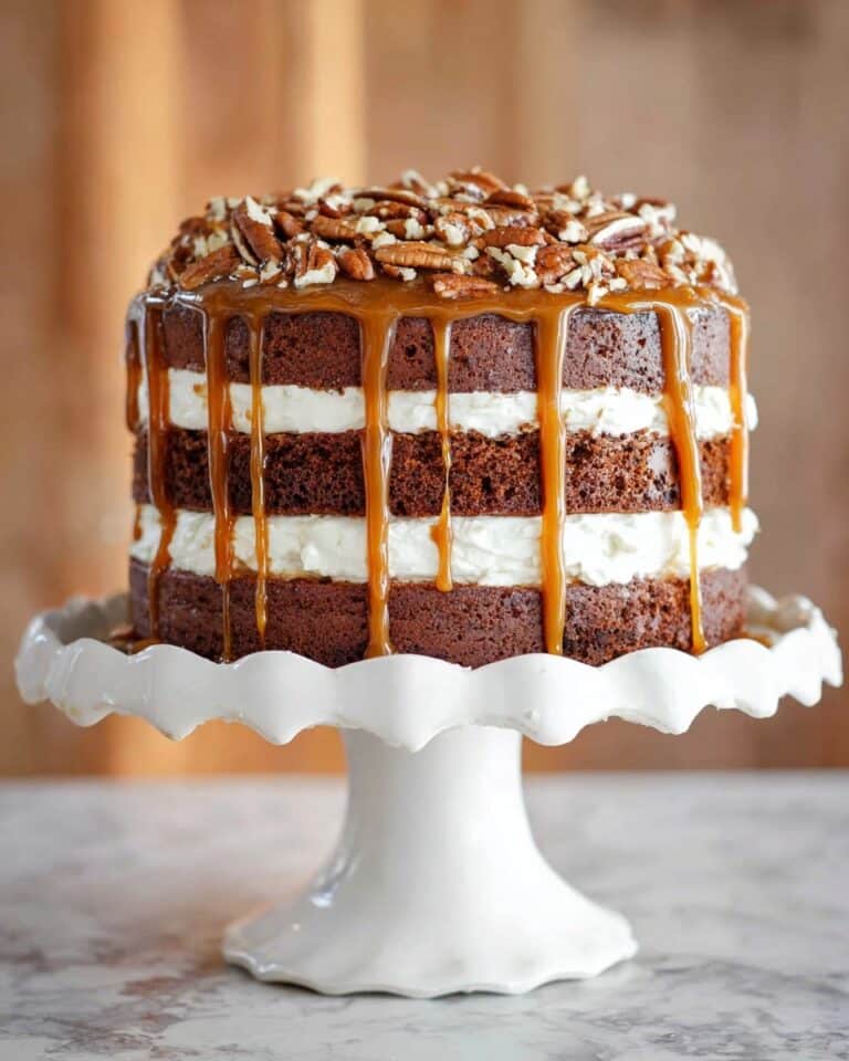 Caramel Pecan Carrot Heaven Cake Recipe