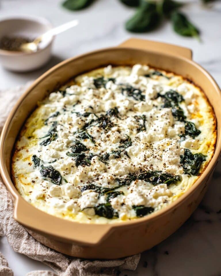 Keto Spinach and Feta Casserole Recipe
