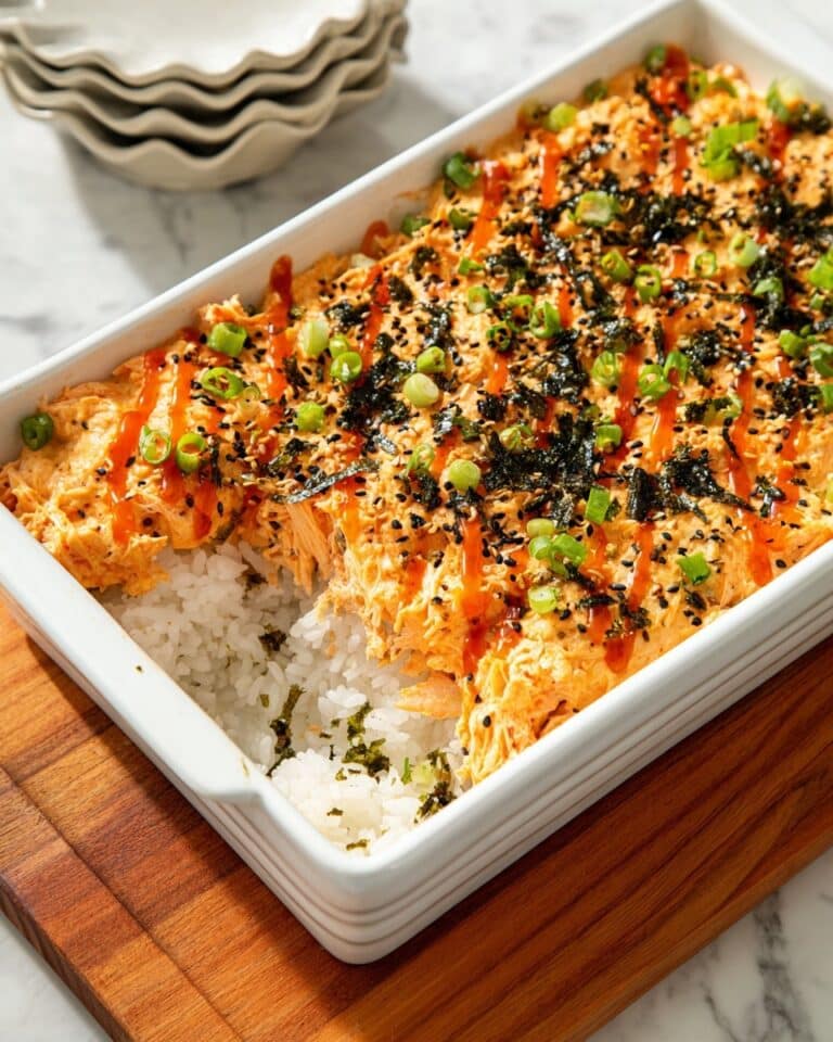 Spicy Salmon Sushi Bake Recipe