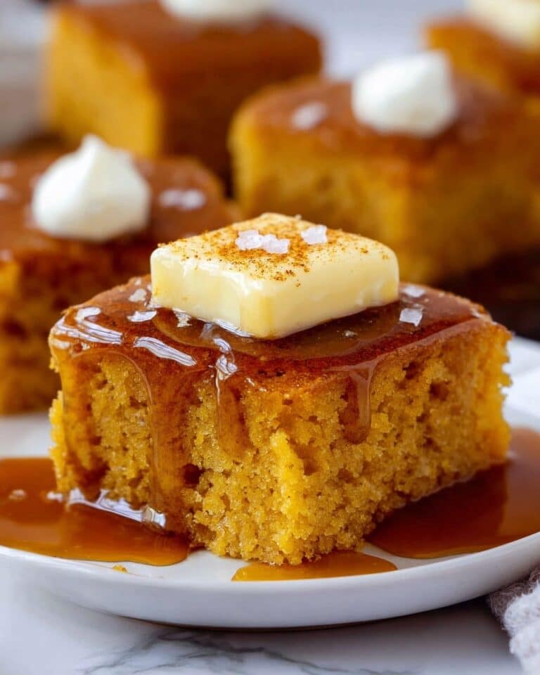 Pumpkin Cornbread with Cinnamon Honey Butter Recipe