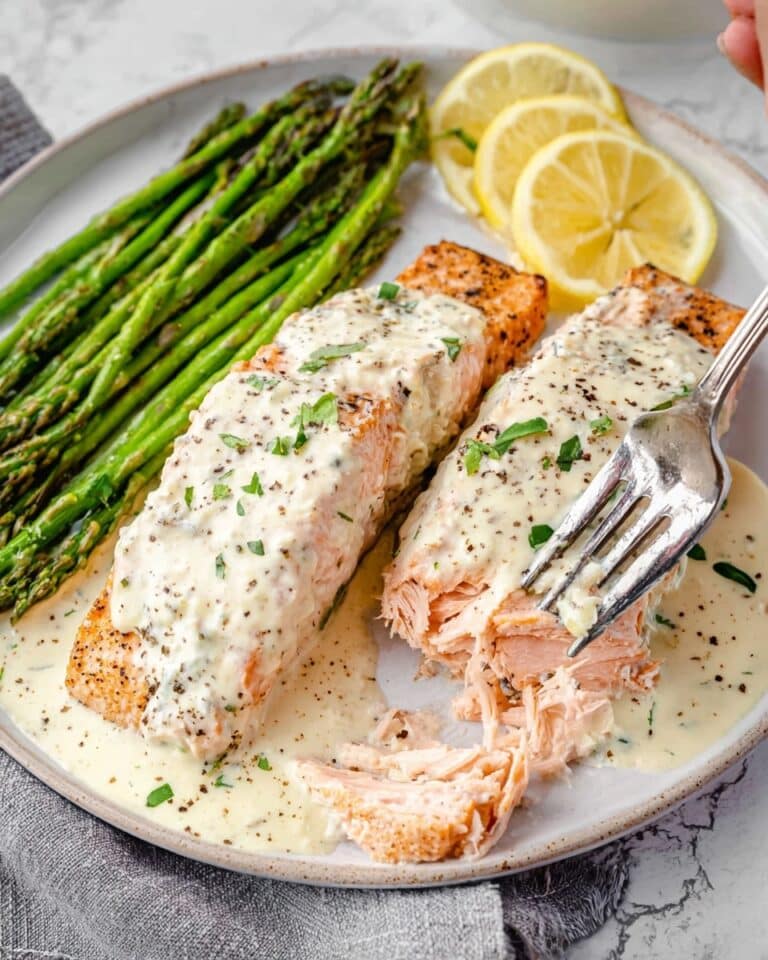 Baked Boursin Salmon Recipe