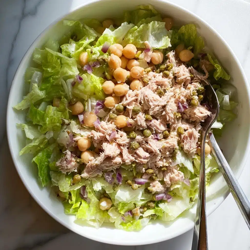 Healthy Tuna Garbanzo Bean Salad Recipe - Recipe Image