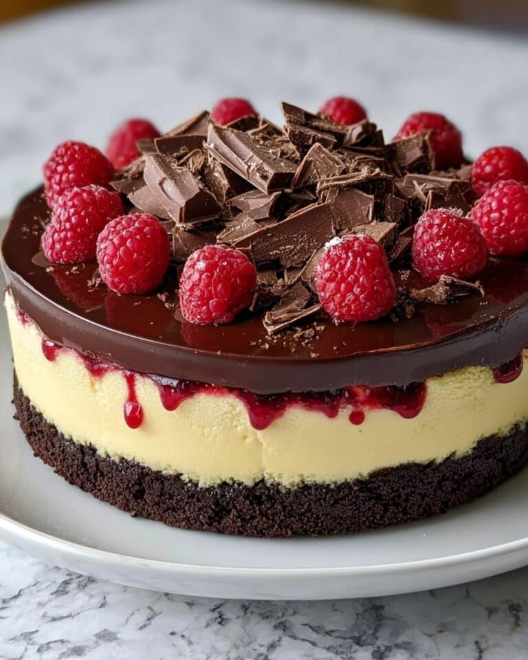 Dark Chocolate Raspberry Cheesecake Recipe