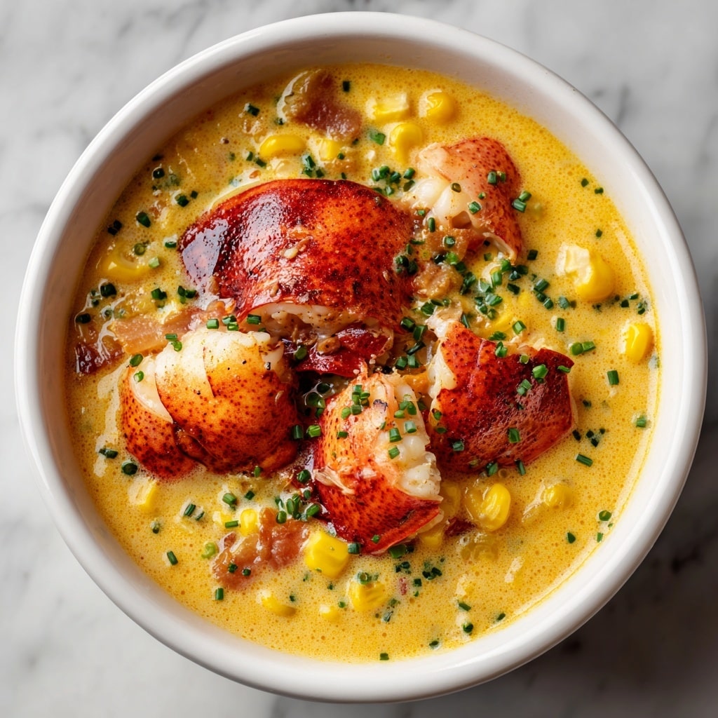 A bowl of creamy seafood chowder sits on a white marbled surface. The chowder is light beige with chunks of orange crab meat, white fish, and pale yellow potato cubes floating inside a thick, smooth broth. Small pieces of green celery and orange carrot are scattered throughout, along with a sprinkle of fresh green herbs on top, adding texture and color. The bowl is white with black speckles around its rim, and next to it lies a silver spoon resting on a folded deep purple cloth. A second bowl of chowder is slightly visible in the background near the top edge. photo taken with an iphone --ar 4:5 --v 7
