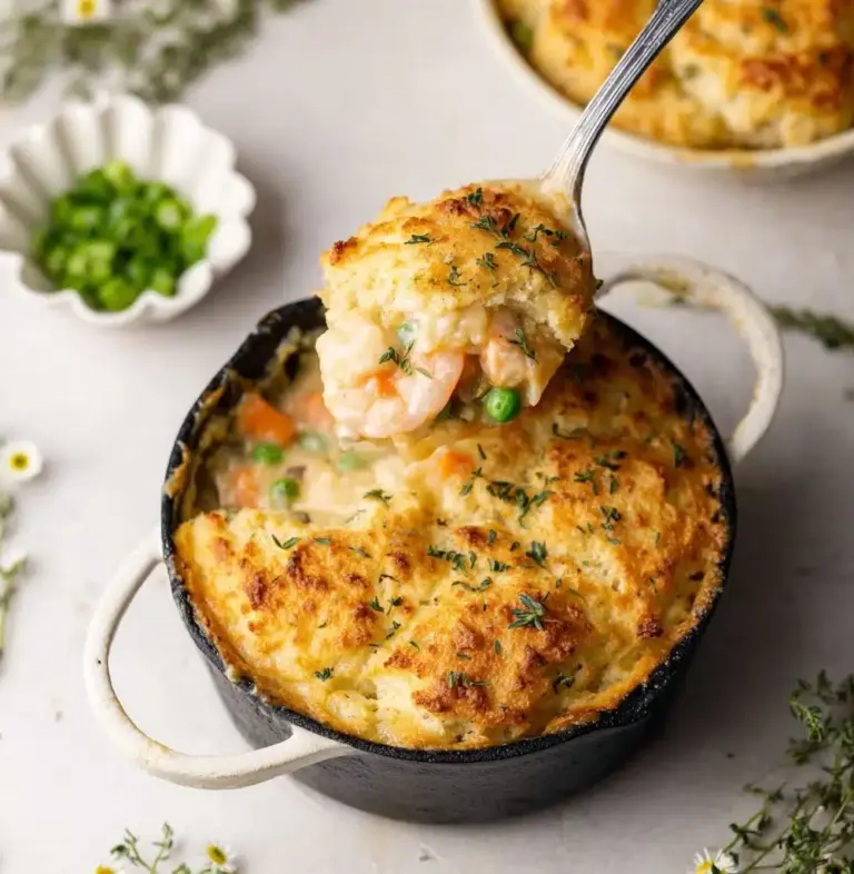 Cheddar Bay Biscuit Seafood Pot Pie