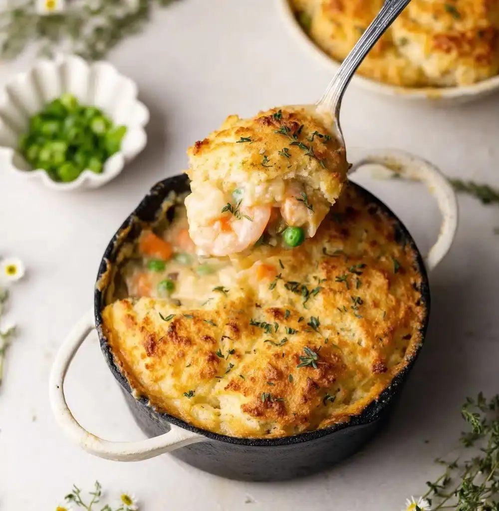 Cheddar Bay Biscuit Seafood Pot Pie