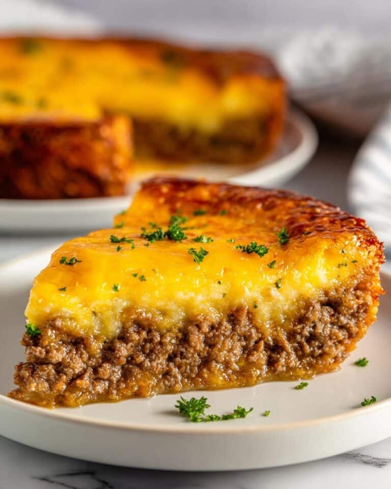 Southern Style Cheeseburger Pie Recipe