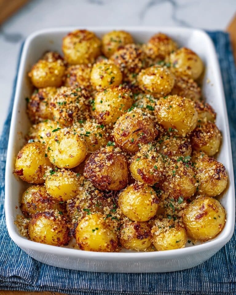 Crispy Parmesan Crusted Baby Potatoes Recipe