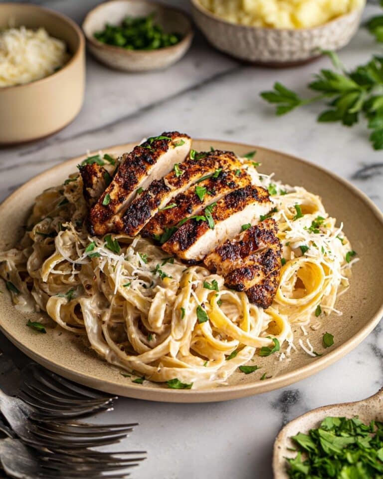 Blackened Cajun Chicken Alfredo Recipe