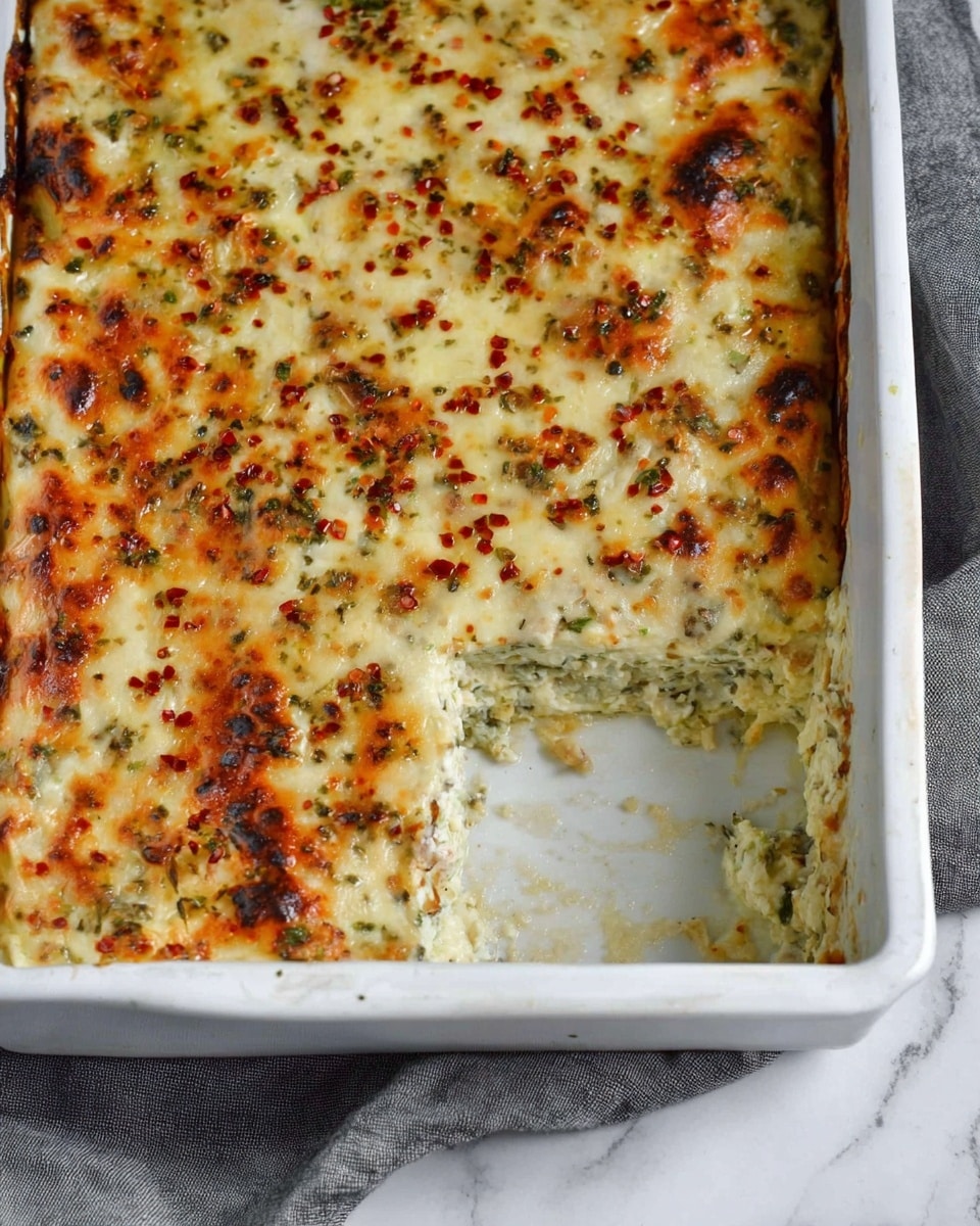 A thick slice of creamy spinach lasagna with visible layers of pasta and spinach mixed in a cheesy white sauce, topped with melted golden-brown cheese with small red pepper flakes sprinkled on top; the lasagna is placed on a white plate beside a fresh green leafy salad and a single piece of golden-brown bread roll; all is set on a white marbled surface photo taken with an iphone --ar 4:5 --v 7