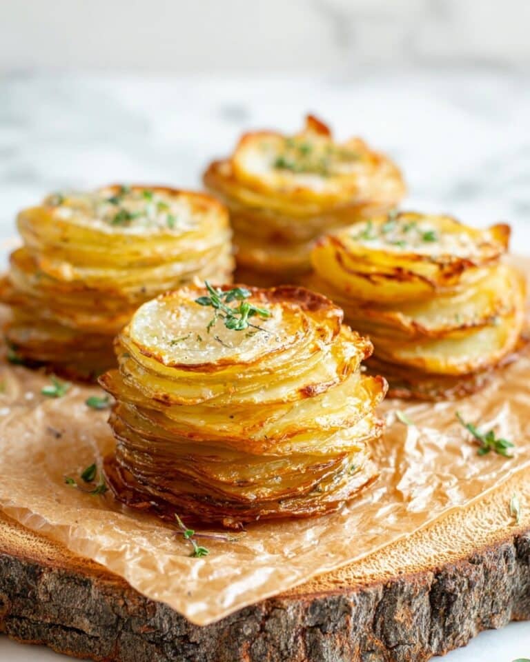 Crispy Parmesan Potato Stacks Recipe