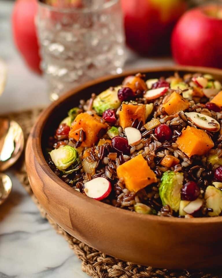Wild Rice Harvest Bowls with Fig Balsamic Vinaigrette Recipe