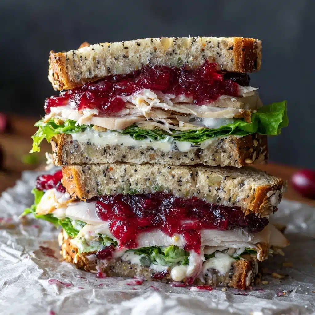 Leftover Cranberry Turkey Sandwich Recipe - Recipe Image