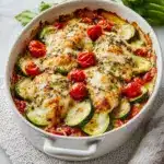 Mediterranean Chicken Zucchini Bake Recipe