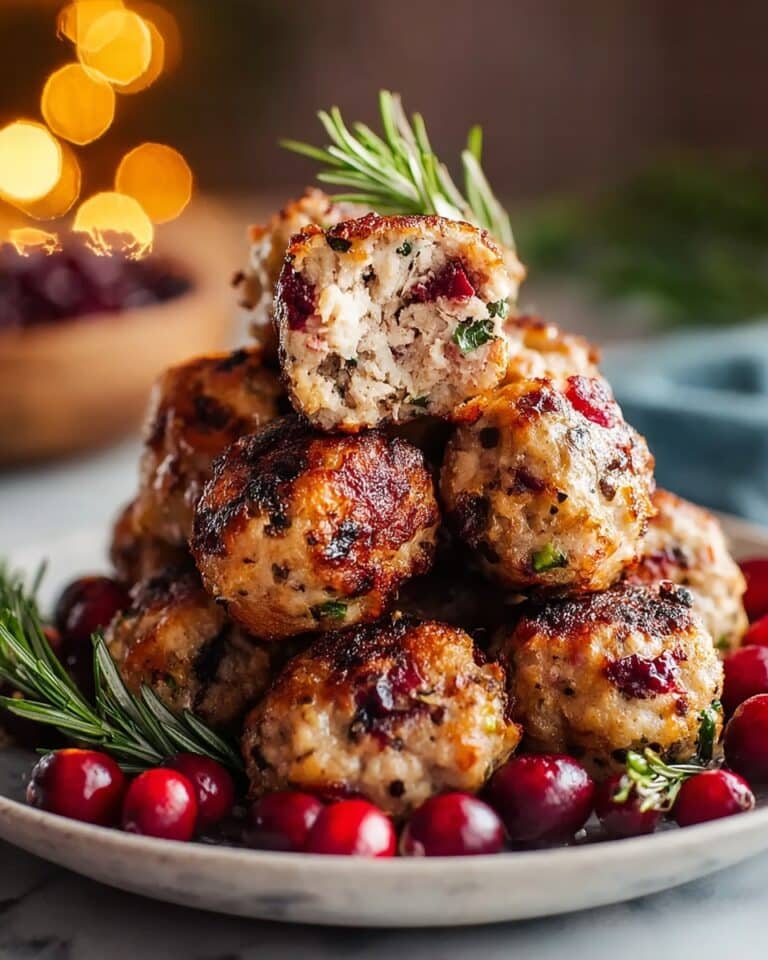 Cranberry Turkey Stuffing Balls Recipe