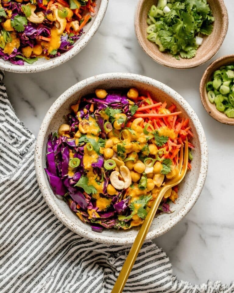 Crunchy Thai Chickpea Salad – A Fresh, Protein-Packed Vegan Meal Recipe